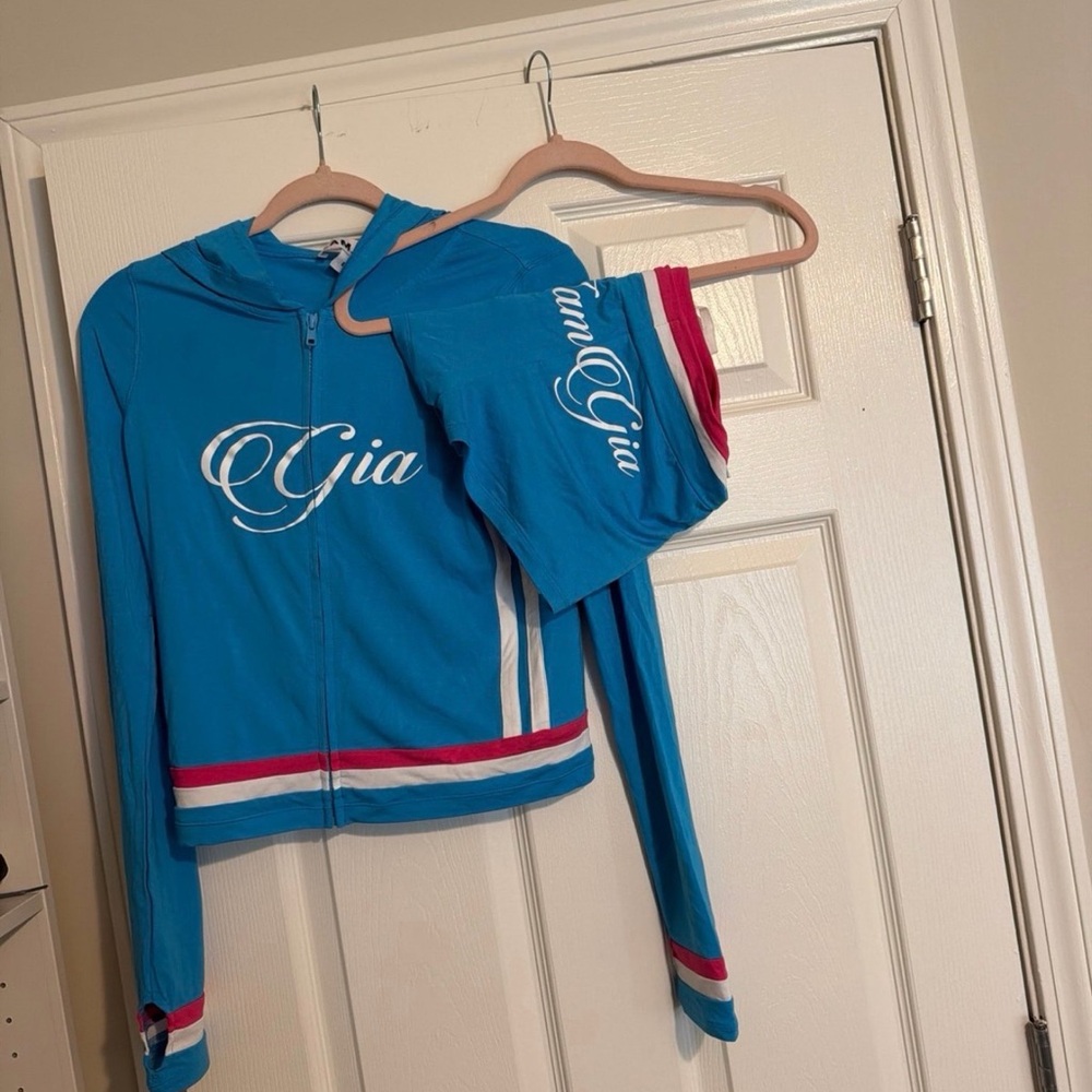 I.AM.Gia Bright Blue Zip Hoodie with Matching Top